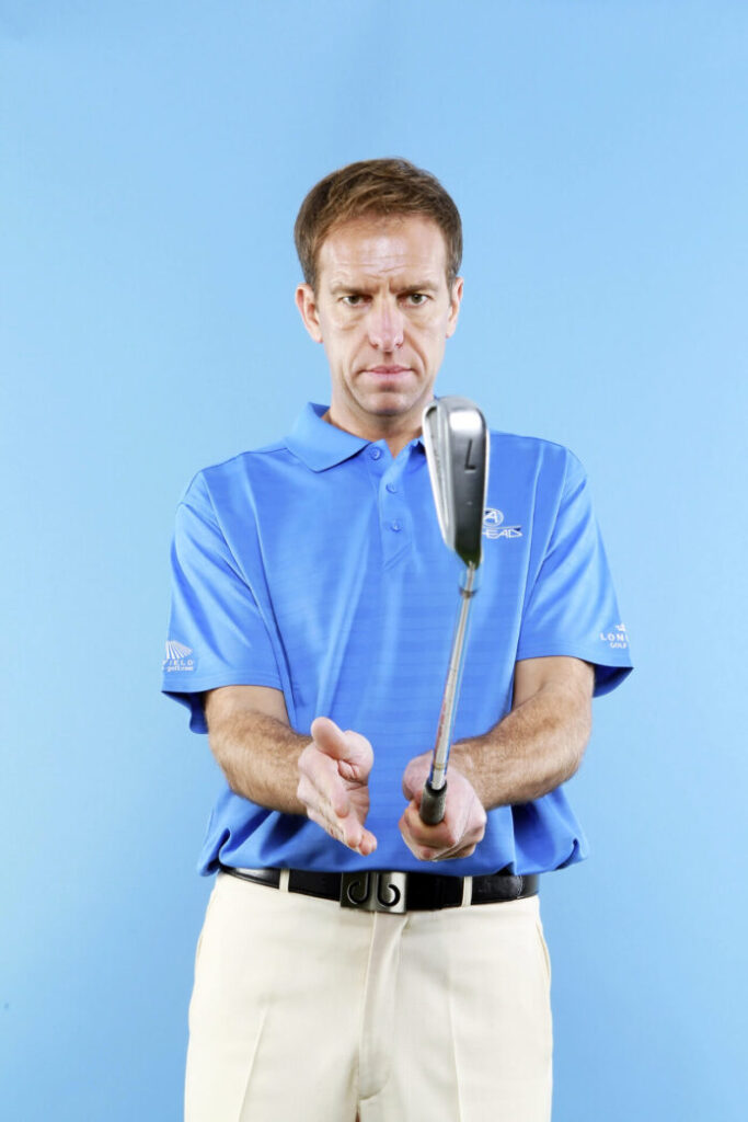How to form the best golf grip - position of the body 5