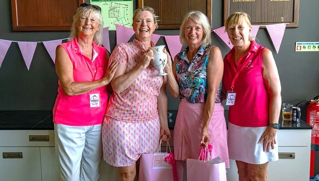 Pink Ladies - Wendy, Debbie, Sue (Winners) & Karen