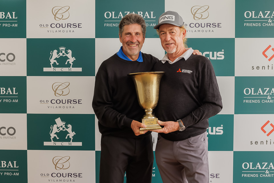 Jose Maria Olazábal and Miguel Ángel Jiménez celebrating another successful edition of the Olazabal and Friends Charity Pro-Am