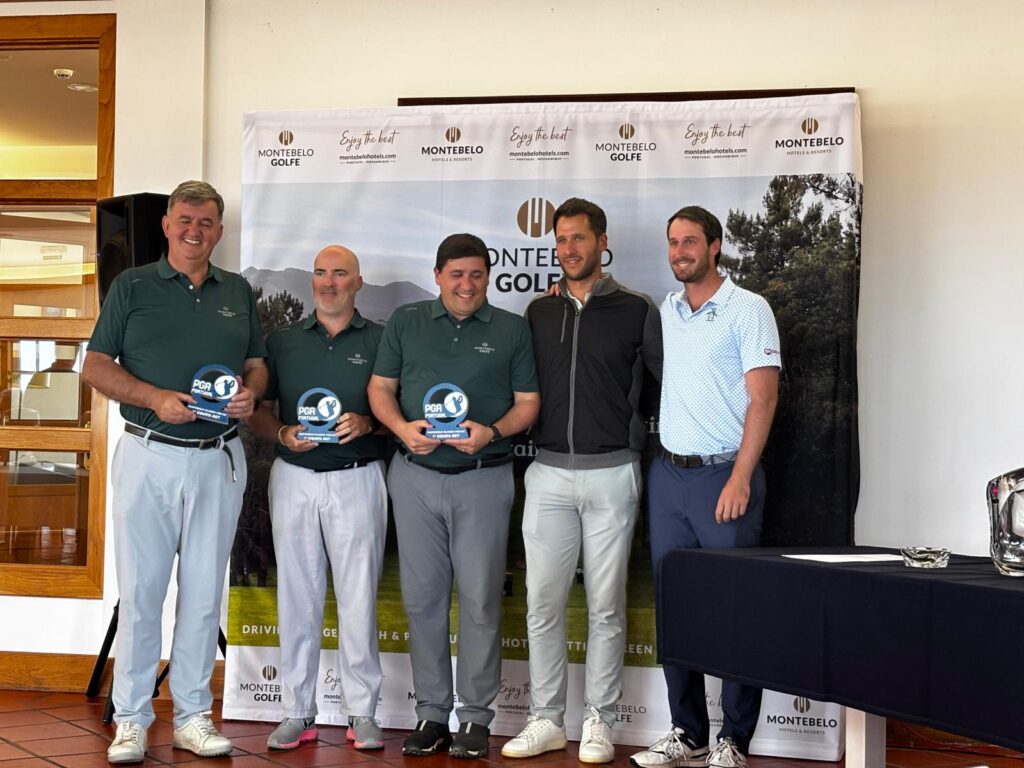 The winning Pro-Am team with Tomás Melo Gouveia | Photo Jacinto Pinto