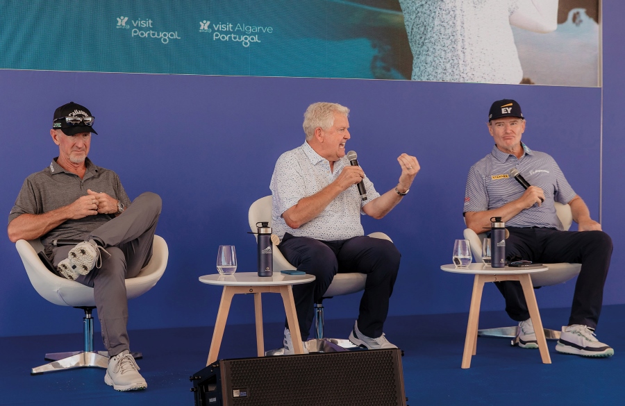 David Duval, Colin Montgomerie and Ernie Els