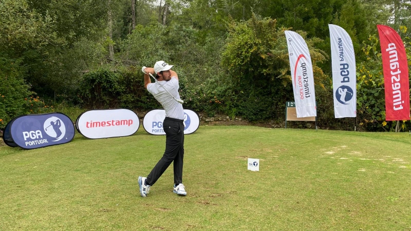 Tomás Melo Gouveia in the first round. Photograph by Ricardo Lopes, PGA