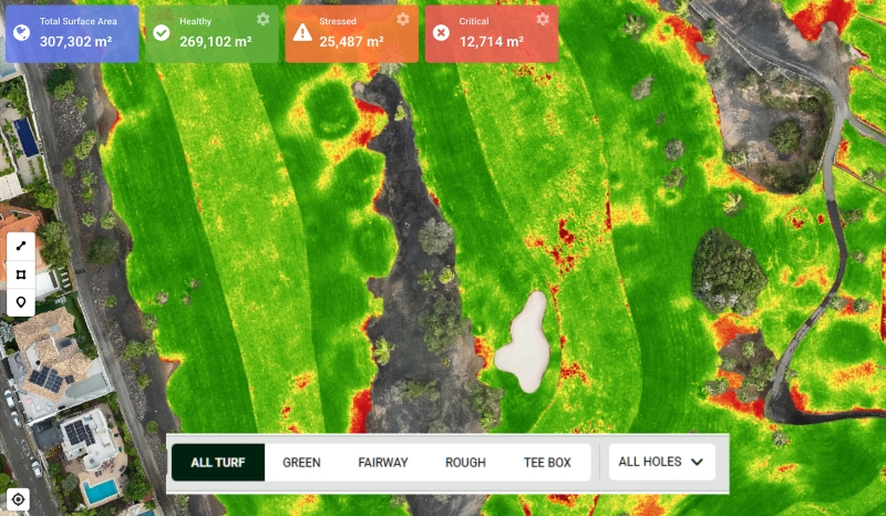 Multispectral Turf Health Map